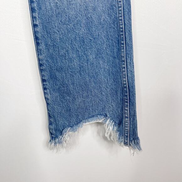 3x1 Womens 25 Shelter Austin Crop Jean Byrd High Rise Raw Frayed Hem Button Fly - Picture 5 of 13